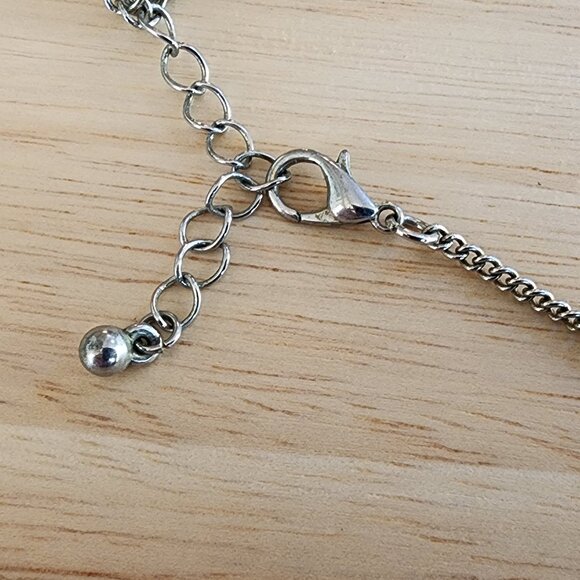 Claire's Coral Enamel Pendant Necklace - Picture 14 of 14